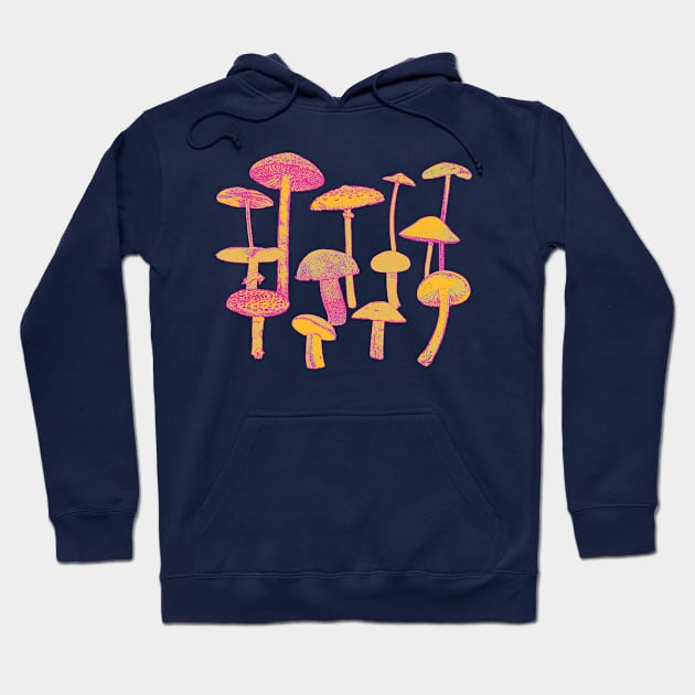 Psychedelic Mushrooms Hoodie by blueversion